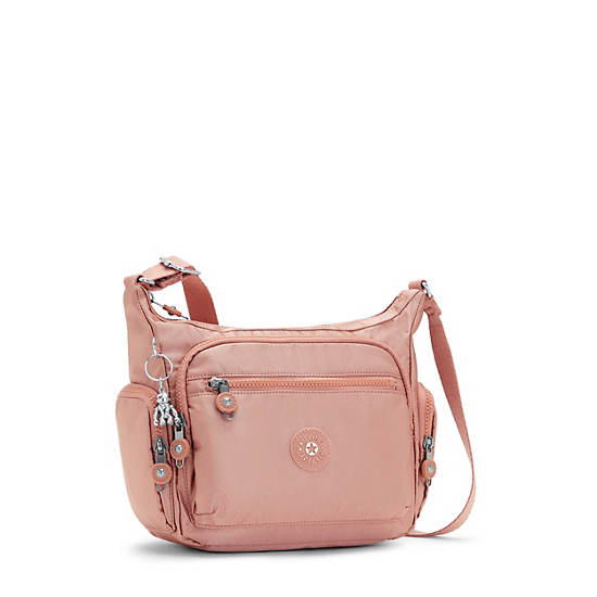 Kipling Gabbie Small Metallic Crossbody Veske Rosa | NO 2073TC